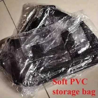 【Free Shipping 】Large Clear Thick Plastic Storage Box with Hinged Lid, Heavy-Duty Durable High Capacity Organizer, Perfect for Home, Camping, Travel, Attic and Moving