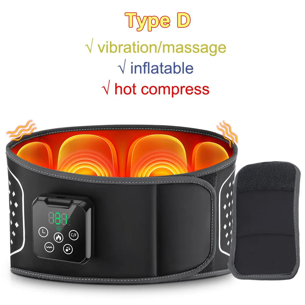 Heating Waist Massager Belts Vibration Inflatable Heated Pads Back Protector Waist Massage Relax Warmer
