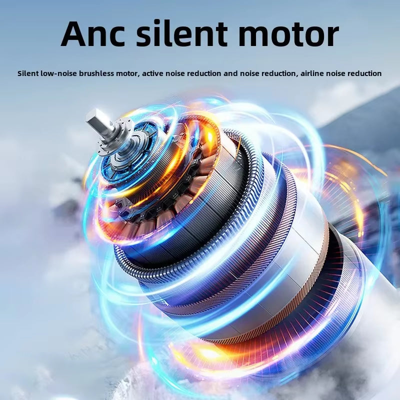 5200Mah Handheld Fan Electric Hand Fans Ice Compress High-Speed Cooling USB Rechargeable Portable LED Digital Display
