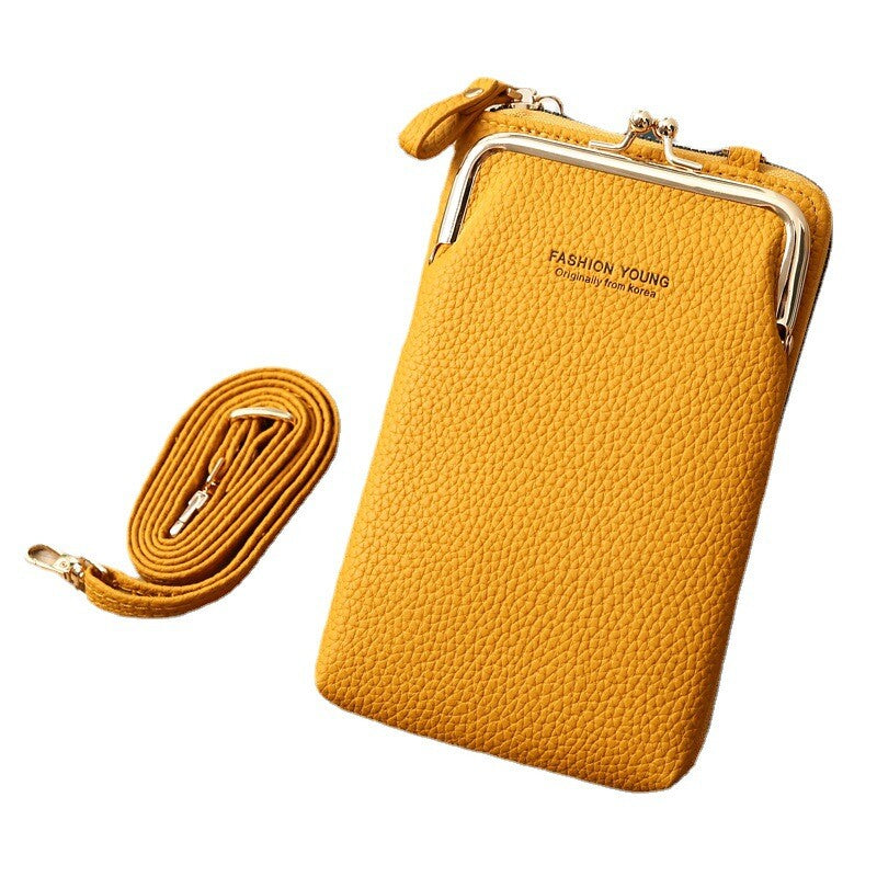 Small Crossbody Cell Phone Bag for Women Leather Shoulder Bag Card Holder Wallet
